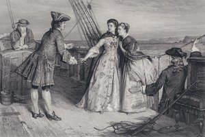 Illustration für Der Pirat von Sir Walter Scott (Stich) von William Ewart Lockhart