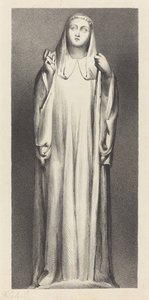 Figur aus der Kathedrale von Peterborough