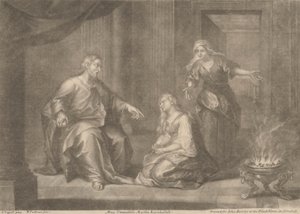 Maria gelobt, Martha getadelt von William Faithorne