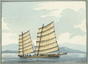 Chinesisches Lotsenboot aus Macao von William Ffarington