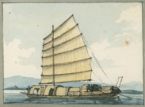 Chinesisches Handelsschiff von William Ffarington