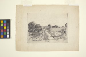 Landschaft mit Bach
