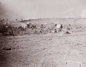 Fernansicht von Fort Brady, ca. 1865
