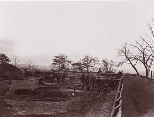 In der Nähe von Dutch Gap, Virginia. Fort Brady, ca. 1865 von William Frank Browne