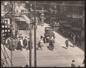 Sixth Street Blick nach Norden von der Olive Street