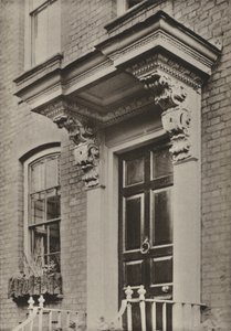 Tür, Church Road, Richmond, Surrey (s/w Foto) von William Galsworthy Davie