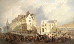 Blick auf den Lawn Market, Edinburgh von William Gavin Herdman