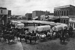 David Bruce Powers Zug von Leavenworth in Denver, 1868