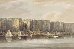 Palisaden, Nr. 19 aus dem Hudson River Portfolio, graviert von J. Hill