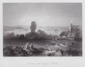 Lozorney mit der Trajansbrücke (Stich) von William H. Bartlett