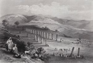 Sebaste, die antike Stadt Samaria (Gravur)