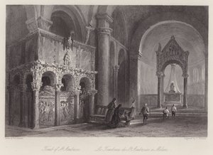 Grab von St. Ambrosius (Stich)