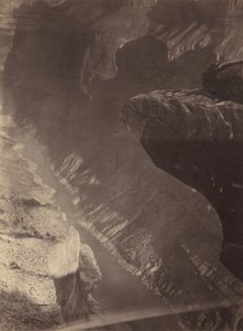 Blick nach Süden in den Grand Canyon, Colorado River, Sheavwitz Crossing, 1872