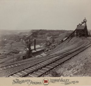 Knickerbocker Colliery bei Shenandoah, Lehigh Valley Railroad
