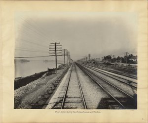 Hauptlinie entlang des Susquehanna bei Steelton von William H. Rau
