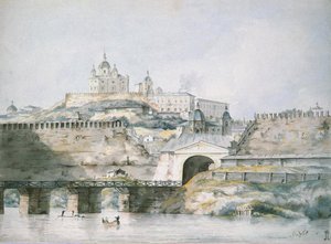 Blick auf die Stadt Smolensk, 1787 von William Hadfield