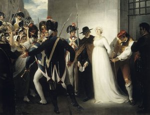 Marie Antoinette wird zu ihrer Hinrichtung am 16. Oktober 1793 gebracht