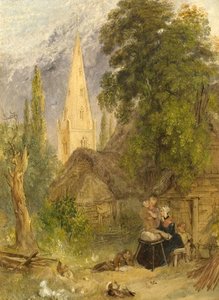 Cottages in Olney, Buckinghamshire von William Harvey