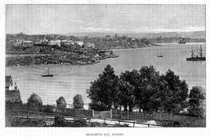Elizabeth Bay, Sydney, 19. Jahrhundert
