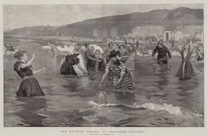 Die Badesaison in Boulogne-sur-Mer von William Hatherell