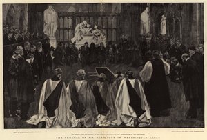 Die Beerdigung von Mr. Gladstone in der Westminster Abbey