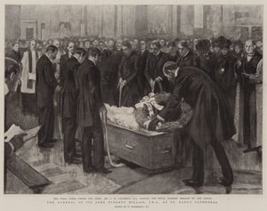 Das Begräbnis von Sir John Everett Millais, PRA, in der St. Paul