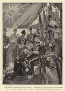Die Investitur an Bord der Victoria und Albert, der König dekoriert Admiral Lord Walter Kerr von William Hatherell