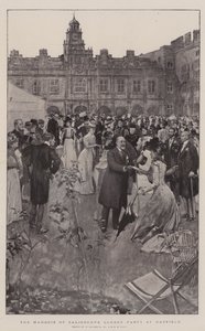 Die Gartenparty des Marquis von Salisbury in Hatfield von William Hatherell