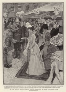 Die Königin und die Imperial Yeomanry Krankenhäuser, Medaillenverleihung im Devonshire House