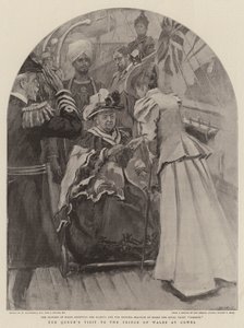 Der Besuch der Königin beim Prinzen von Wales in Cowes von William Hatherell