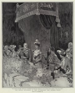 Das königliche Mittagessen in der Guildhall, der zweite Toast von William Hatherell
