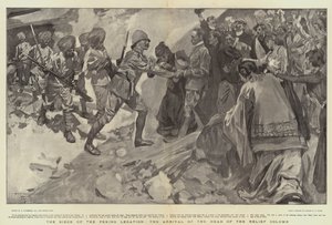 Die Belagerung der Peking-Gesandtschaft, die Ankunft des Kopfes der Entsatzkolonne