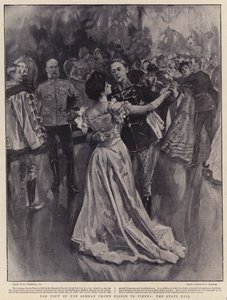 Der Besuch des deutschen Kronprinzen in Wien, der Staatsball von William Hatherell