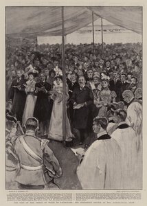 Der Besuch des Prinzen von Wales in Eastbourne, der Hirten Gottesdienst auf der Landwirtschaftsausstellung von William Hatherell