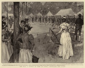 Der Krieg, ein Sonntag im Lager in Tampa, Inspektion der Wache