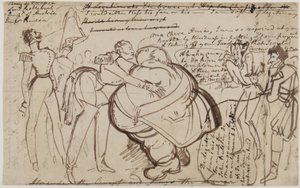 Ein Kuss beim Kongress, 1818 von William Heath