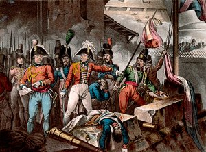 Der Herzog von Wellington bei der Einnahme von Ciudad Rodrigo, Spanien, Halbinselkrieg, 1812