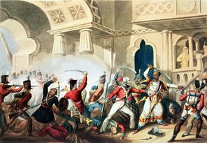 Der Sturm auf Seringapatam, 4. Mai 1799, graviert von Thomas Sutherland, 1815 von William Heath