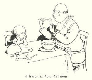 Eine Lektion, wie es gemacht wird von William Heath Robinson