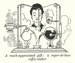 Ein sehr geschätztes Geschenk, eine super-de-luxe Kaffeemaschine von William Heath Robinson