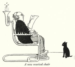 Ein neuer musikalischer Stuhl von William Heath Robinson