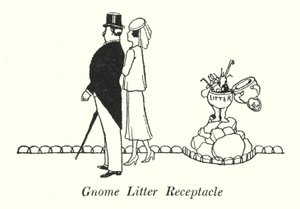 Zwergen-Abfallbehälter von William Heath Robinson