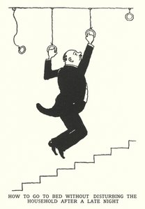 Wie man ins Bett geht, ohne den Haushalt nach einer späten Nacht zu stören von William Heath Robinson