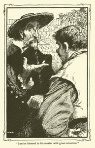 Illustration für Don Quijote von William Heath Robinson
