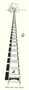 Illustration für Railway Ribaldry von W Heath Robinson von William Heath Robinson