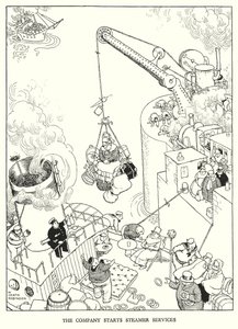 Illustration für Railway Ribaldry von W Heath Robinson von William Heath Robinson