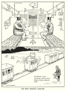 Illustration für Railway Ribaldry von W Heath Robinson von William Heath Robinson
