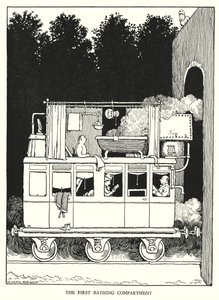Illustration für Railway Ribaldry von W Heath Robinson von William Heath Robinson