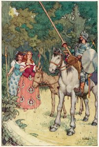 Illustration für Die Abenteuer des Don Quijote von William Heath Robinson