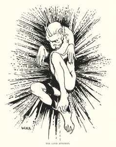 Der Geist erschien (Gravur) von William Heath Robinson